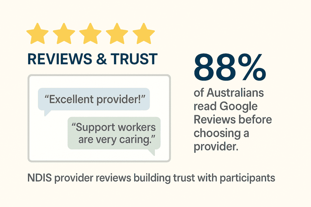 NDIS provider reviews building trust with participants.