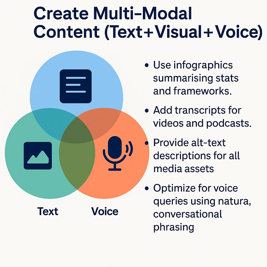 How to optimise your content for GEO: a step-by-step guide 4 guide to creating engaging multimodal content