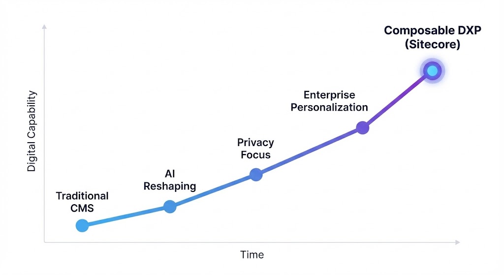 Digital capability evolution over time