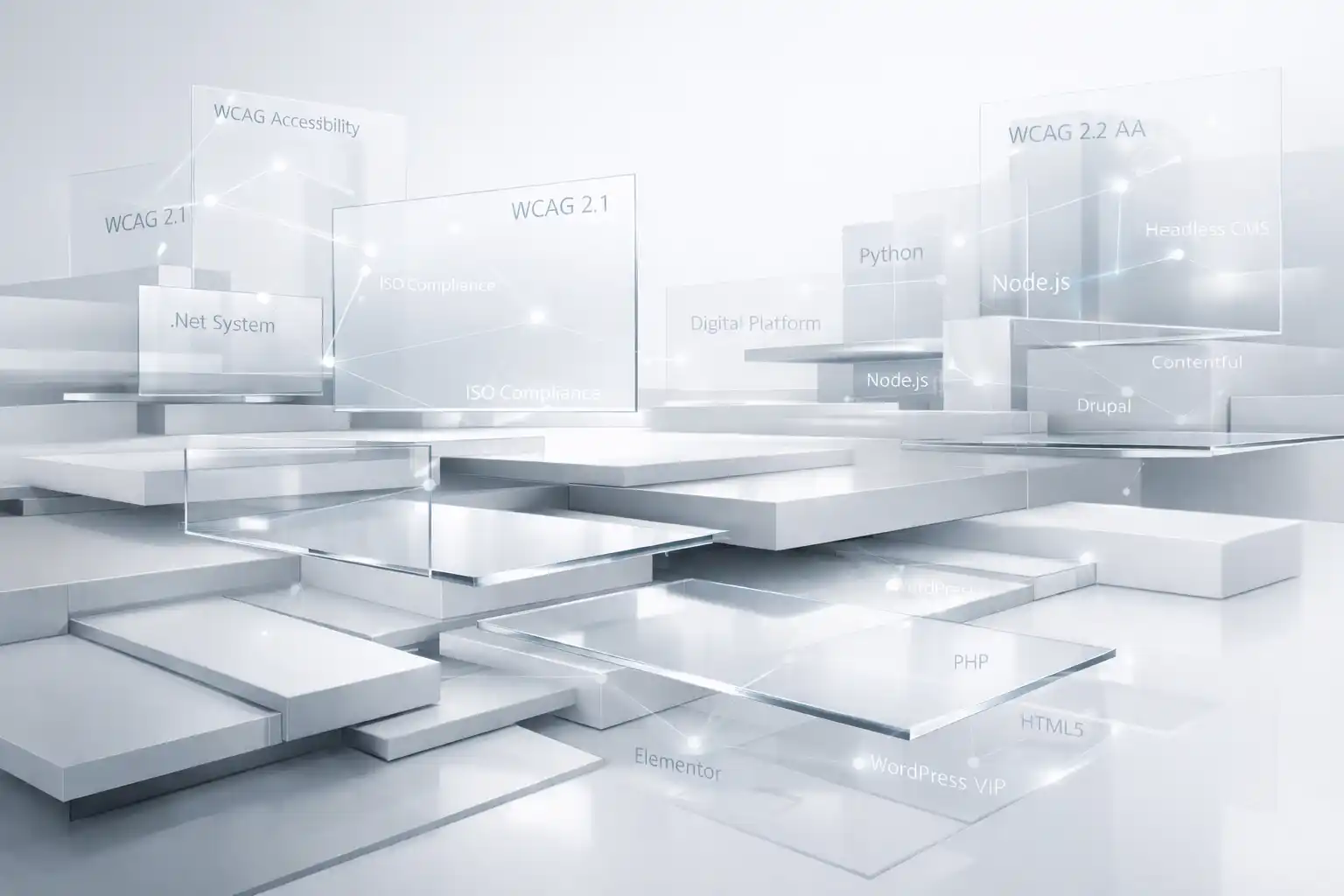 Enterprise digital architecture platforms background