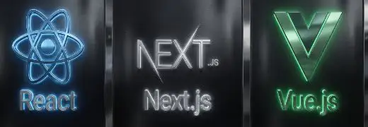 React.js, Next.js, Vue.js