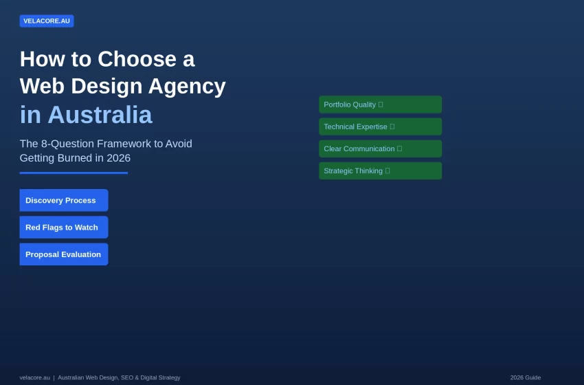 How to Choose a Web Design Agency in Australia in 2026 (Without Getting Burned) 1 How to Choose a Web Design Agency in Australia in 2026 (Without Getting Burned)