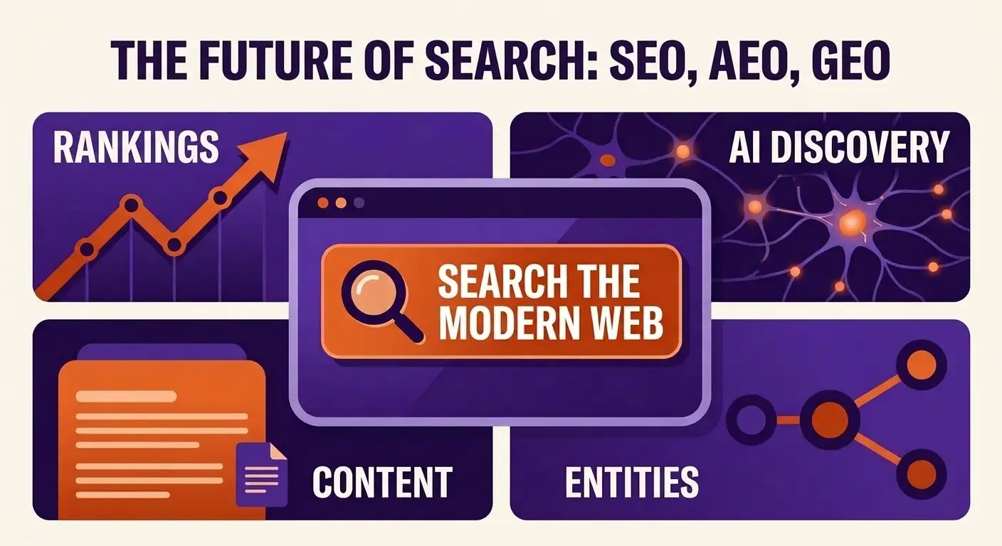 What We Do 3 Illustration representing SEO and AI search strategy