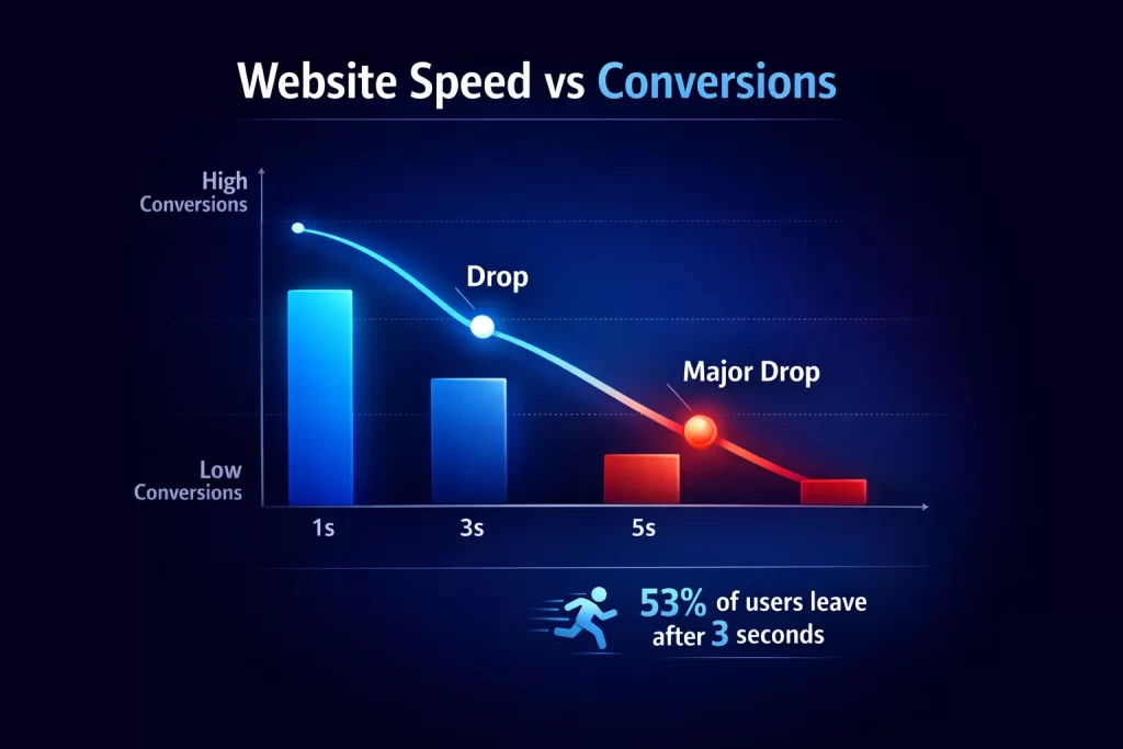 Signs Your Website Is Costing You Customers (And What to Do About It) 2 signs your website is costing you customers infographic showing website problems like speed mobile UX and bounce rate